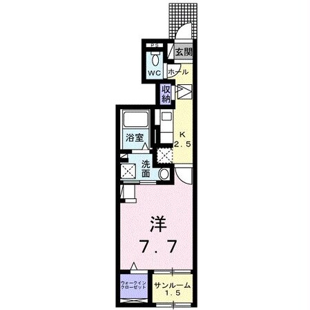 ラーゴム Aの物件間取画像